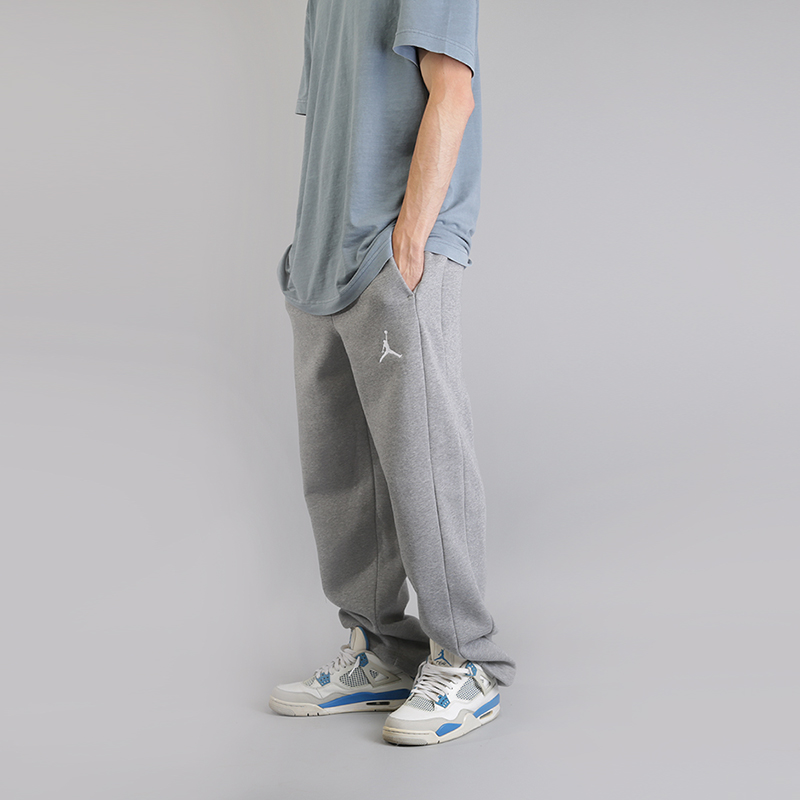 мужские серые брюки Jordan Flight  Basketball Pants 823073-091 - цена, описание, фото 3